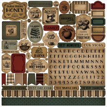 Market Day Vintage Cardstock Stickers - 12