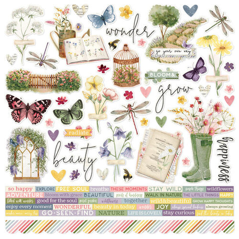 Meadow Memories Cardstock Stickers - 12'' x 12''