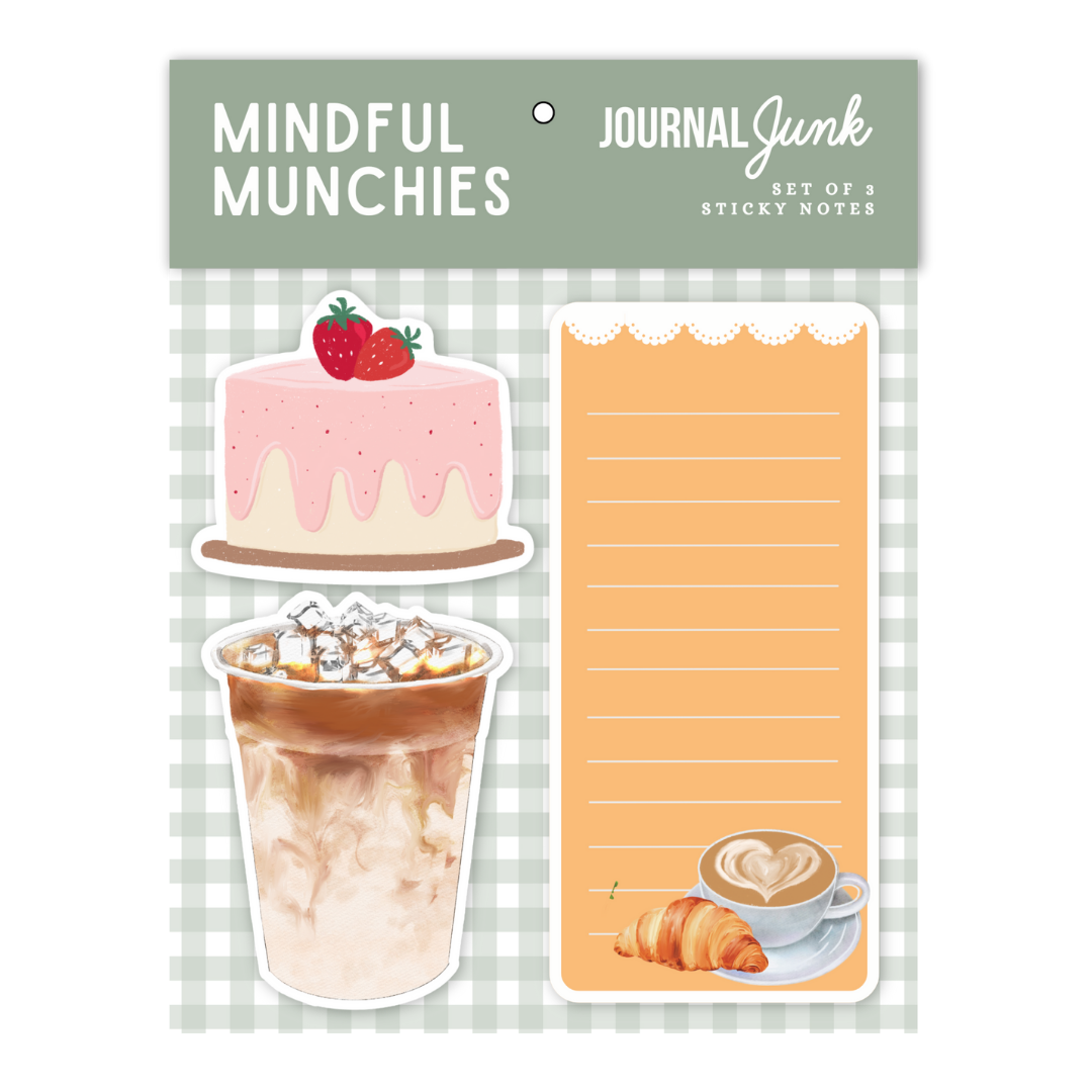 Mindful Munchies Sticky Notes Set By Journal Junk