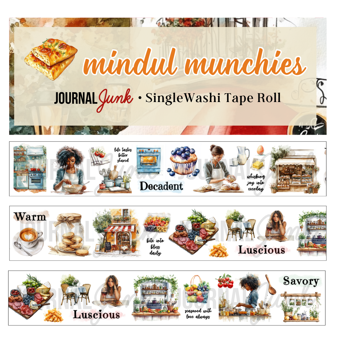 Mindful Munchies Washi Tape By Journal Junk