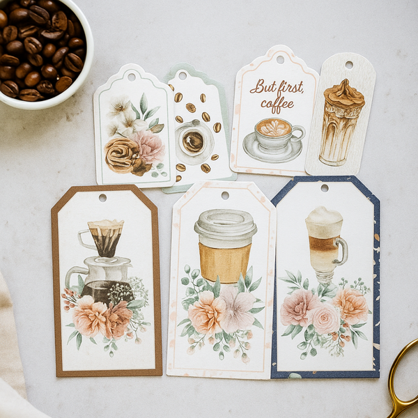 Café Time Double-Sided Cardstock Tags – DG Journals