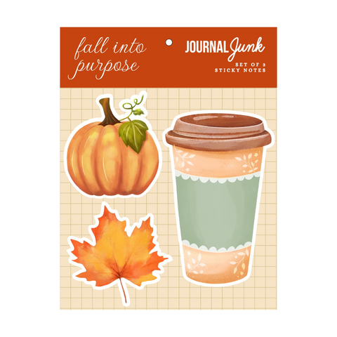 Fall Into Purpose Sticky Notes Set
