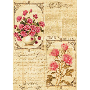 Rose Garden Decoupage Set A4 - 4 Sheets