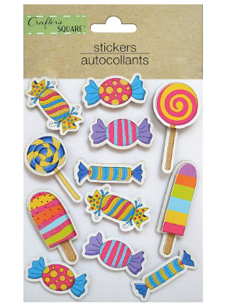 3D So Sweet Candy Sticker Embellishments