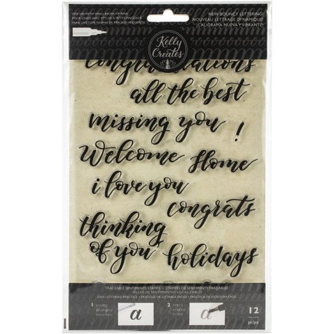 Sentiments Acrylic Traceable Stamps