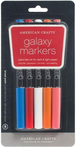 Assorted Craft Markers - 5 pcs (Slick writers/Metallic/Galaxy chosen at random)