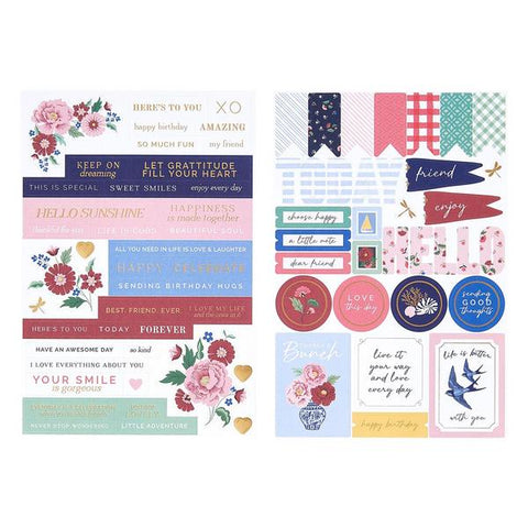 Summer Floral Dreaming Cardstock Sticker Pack