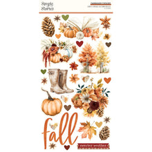 Happy Fall Chipboard Stickers