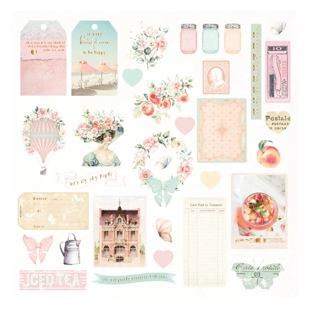 Sweet Tea Days Ephemera Collection, 32 pcs