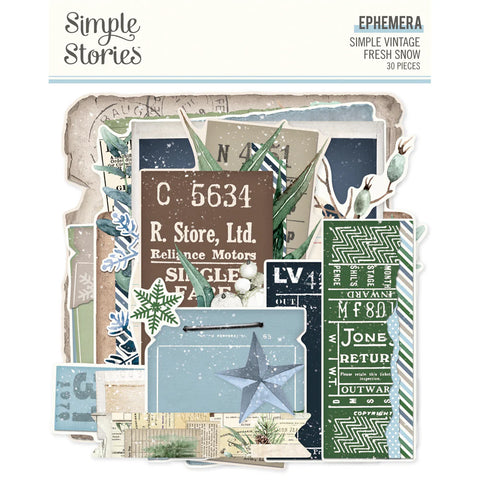 Winter Wishes Die Cut Cardstock Ephemera Pack