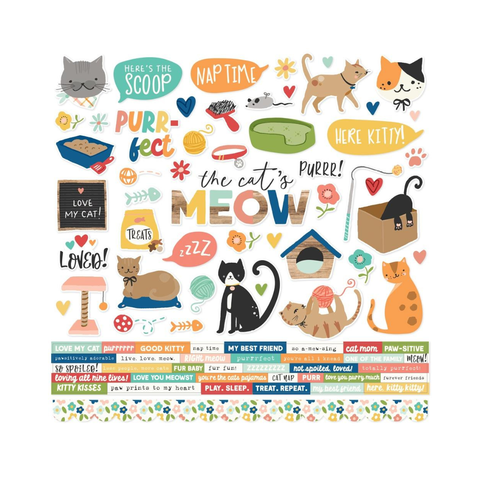 The Cat's Meow Cardstock Stickers 12 x 12