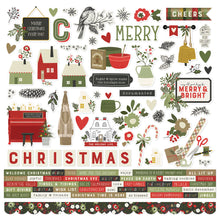 Merry and Bright Cardstock Sticker Sheet - 12