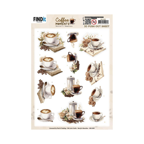 Moments with Coffee Punch Out Sheet