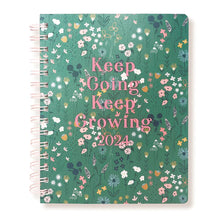Load image into Gallery viewer, Keep Going Keep Growing Floral 2024 Planner
