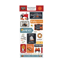Pumpkin Spice Fall-Themed Chipboard Phrases 6x13