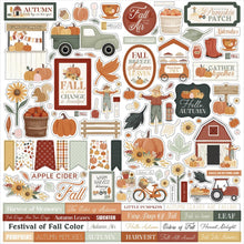 Golden Autumn Cardstock Stickers - 12