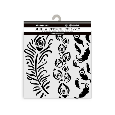 Fancy Feathers Stencil