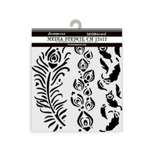 Fancy Feathers Stencil