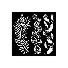 Fancy Feathers Stencil