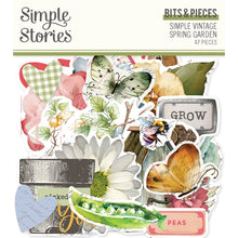 Lovely Vintage Garden Die Cut Cardstock Pieces