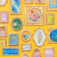 Antique Garden Floral Frames Dimensional Embellishments