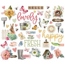 Lovely Vintage Garden Die Cut Cardstock Pieces