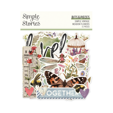 Happy Meadows Cardstock Die Cut Pieces