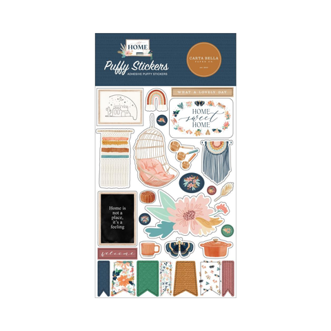 Home Sweet Home Puffy Stickers