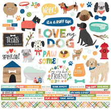 Puppy Love Dog Cardstock Stickers - 12