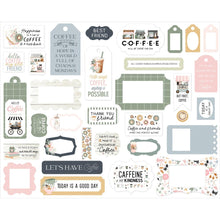 Coffee Shop Die Cut Cardstock Frames and Tags Ephemera Embellishments