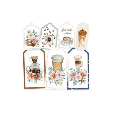Café Time Double-Sided Cardstock Tags
