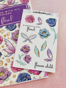 Flower Child Journal & Sticker Collection - DG Journals