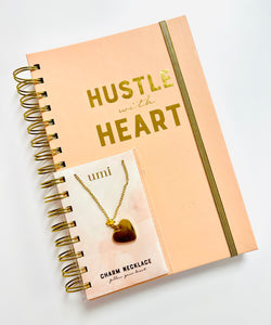Hustle with Heart Journal and Necklace Set (closeout)