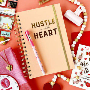 Hustle with Heart Journal and Necklace Set (closeout)