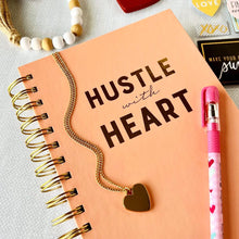 Load image into Gallery viewer, Hustle with Heart Journal and Necklace Set (closeout)
