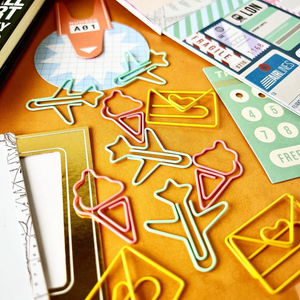Round the World Travel Themed Paper Clip Set of 12